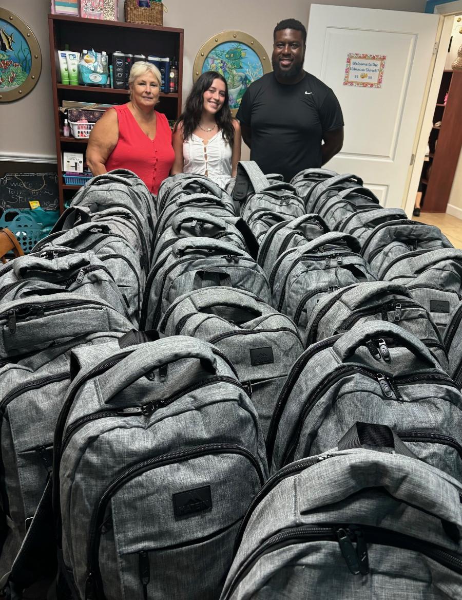 A collection of backpacks